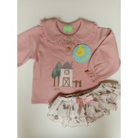 Conjunto sudadera casa y arboles de Pio pio