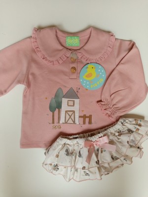 Conjunto sudadera casa y arboles de Pio pio