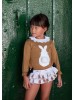 Conjunto sudadera conejo y braga volantes Mon petit bonbon