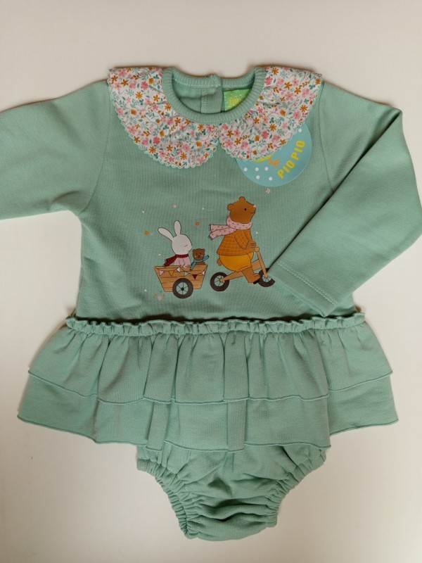 Jesusito felpa verde agua oso bicicleta Pio pio