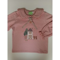 Sudadera niña rosa granja pio pio