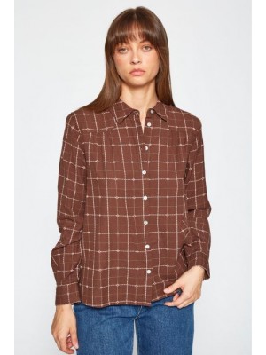 Camisa cuadros marrón