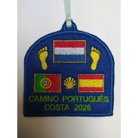 Embroidered patch Camino de Santiago Portuguese flag Netherlands