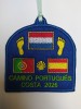 Parche bordado camino de Santiago Portugués bandera paises bajos