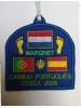 Parche bordado Camino Santiago Portugues personalizado con año y nombre