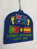 Parche bordado camino portugués costa bandera Australia
