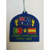 Embroidered patch Portuguese coastal road Australian flag