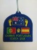 Parche bordado camino portugués costa bandera Australia
