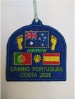 Parche bordado camino portugués costa bandera Australia con tu nombre y año