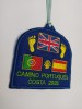 Parche bordado bandera reino unido camino portugues costa con año