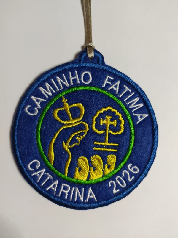Camino Fatima patch personalized with your name and year pilgrim
