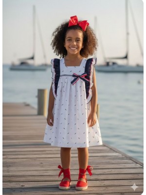 Vestido niña colibrí marinero Ana Leza