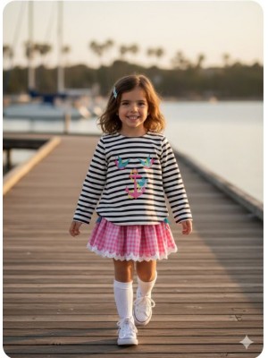 Conjunto golondrinas sudadera y braga falda