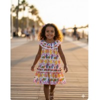 Vestido caracolas Mon petit bonbon