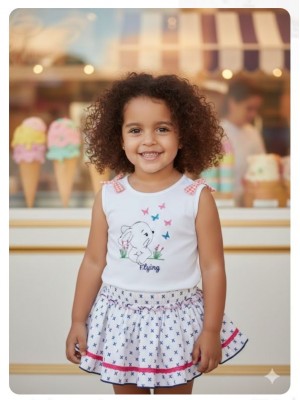 Conjunto mariposas camiseta y braga falda Ana Leza