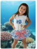 Conjunto camiseta braga falda palmeras Mon petit bonbon