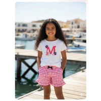 Conjunto camiseta y pantalón corto Mon petit bonbon