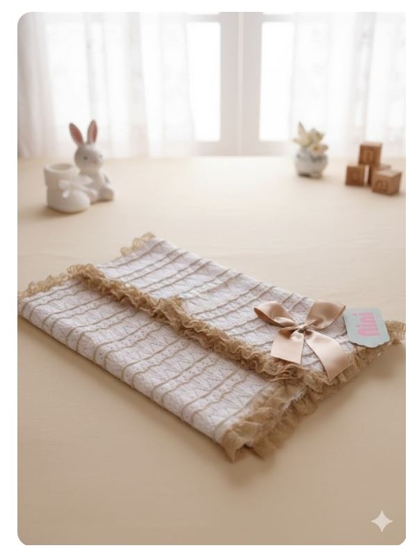 Toca bebe blanco camel Nini