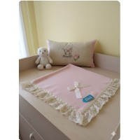 Toca rosa encaje Nini invierno