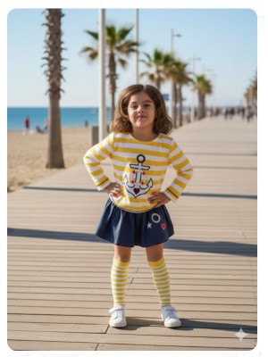 Conjunto sudadera braga falda ancla Ana Leza