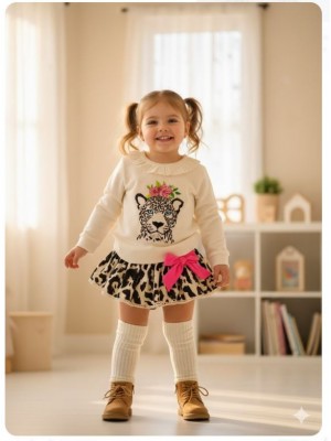 Conjunto leopardo sudadera braga falda Ana Leza