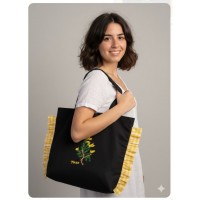 Bolsa Toxo tela negra con forro