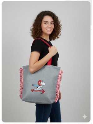 Bolsa Snoopy tejido volantes