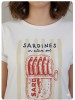 Camiseta lata sardinas blanca algodón