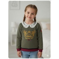 Sudadera equestrian polo verde militar Ana Leza