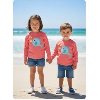 Sudadera unisex coral peces Mon petit bonbon