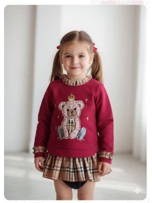 Conjunto oso basket teddy grana sudadera y braga Ana Leza