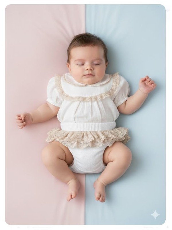 Conjunto bebe blusa braga de punto Kauli