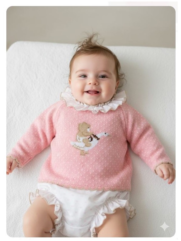 Conjunto British jersey braga rosa Lolittos