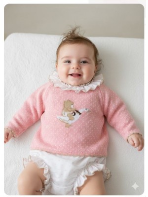 Conjunto British jersey braga rosa Lolittos