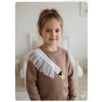 Sudadera cisne volante tul Mon petit bonbon