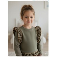 Sudadera Goe verde militar Ana Leza