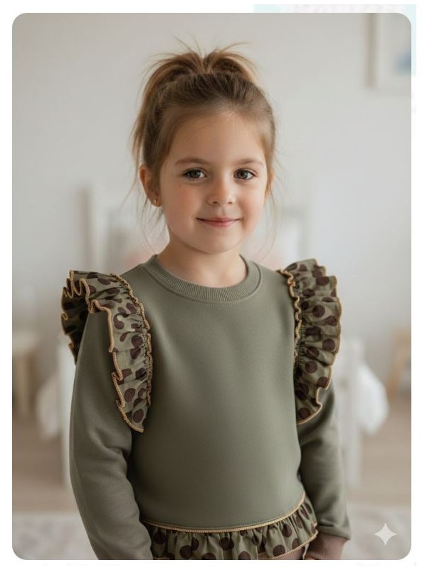 Sudadera Goe verde militar Ana Leza