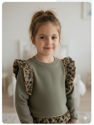 Sudadera Goe verde militar Ana Leza