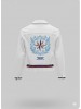 Chaqueta blanca mujer bordado nautico