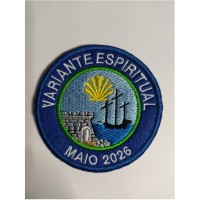 Spiritual variant embroidered patch with your name and year