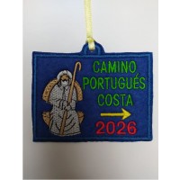 Embroidered patch Apostle Portuguese Way Coast with year