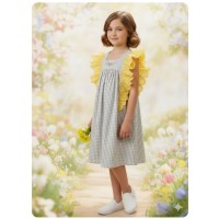 Vestido mimosa volantes Ana Leza