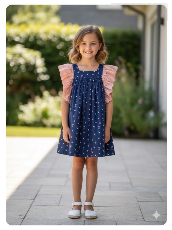 Vestido cerezas Ana Leza