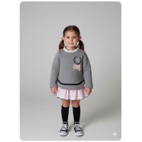 Conjunto sudadera y braga volante elefantes de Ana Leza