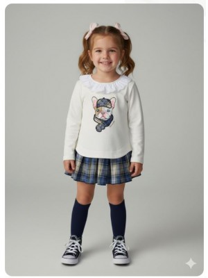 Conjunto niña sudadera y braga falda good puppy