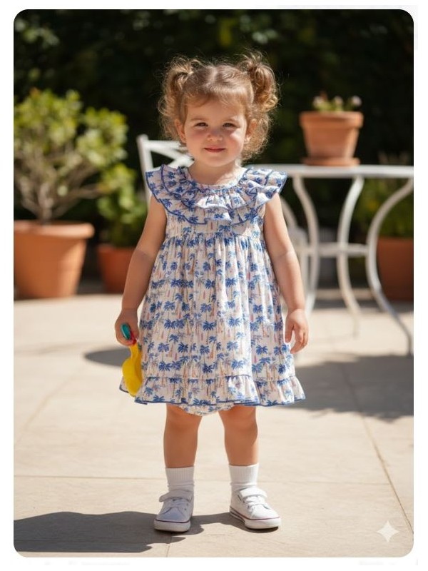 Jesusito palmeras azul de Mon petit bonbon