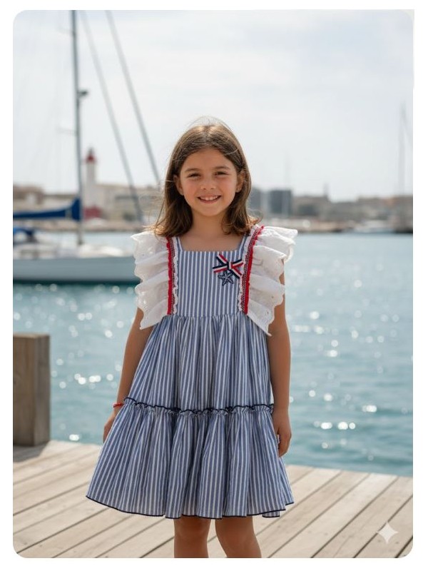 Vestido escota marinero Ana Leza