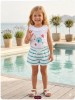 Conjunto camiseta pez short rayas Mon petit bonbon