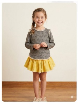 Conjunto Geco sudadera braga falda Ana Leza