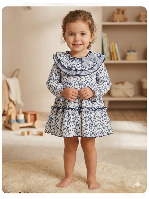 Jesusito flores azul Mon petit bonbon